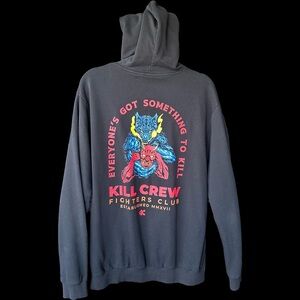 Kill Crew Black Hoodie LARGE